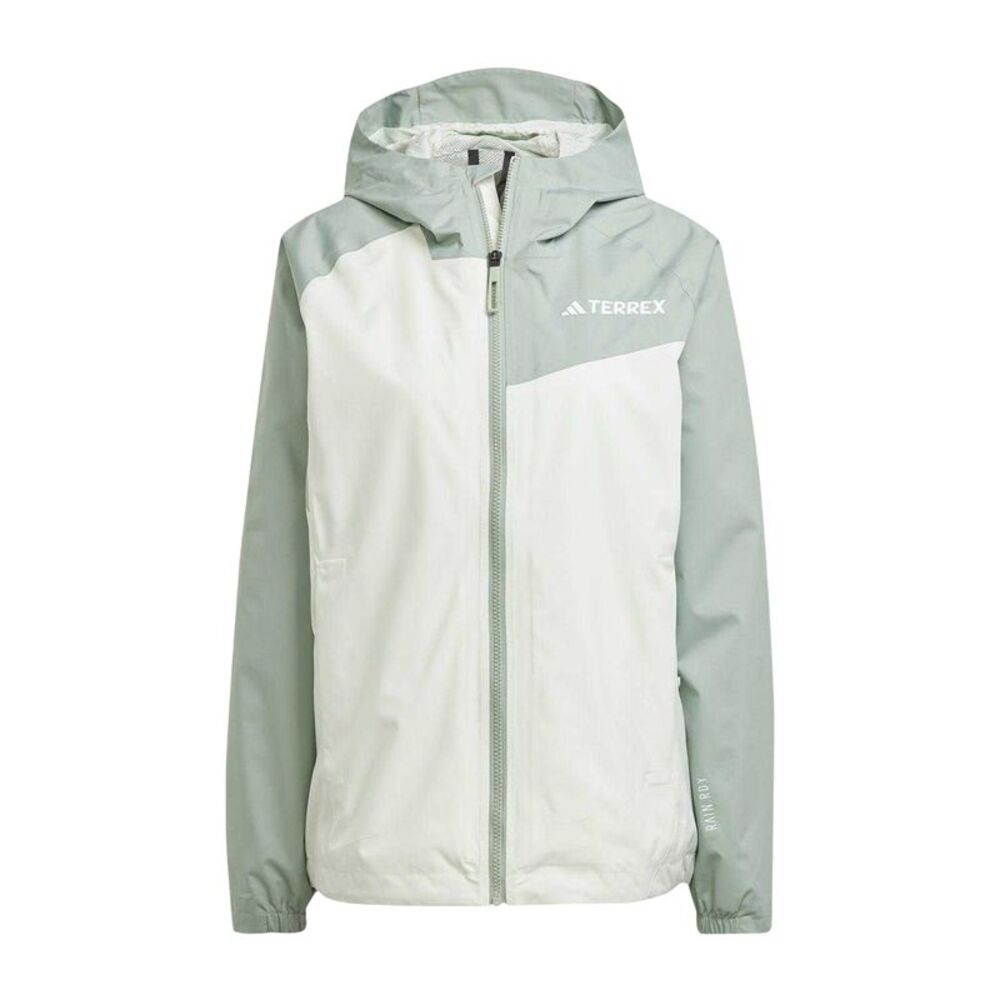 Adidas Womens/Ladies Terrex Two Tone Rain.RDY Jacket / Linen Green